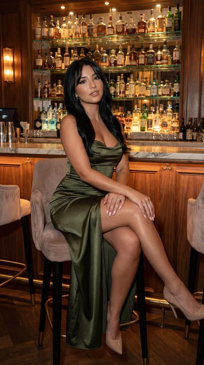 Elegance in Satin: A Night at the Luxe Bar