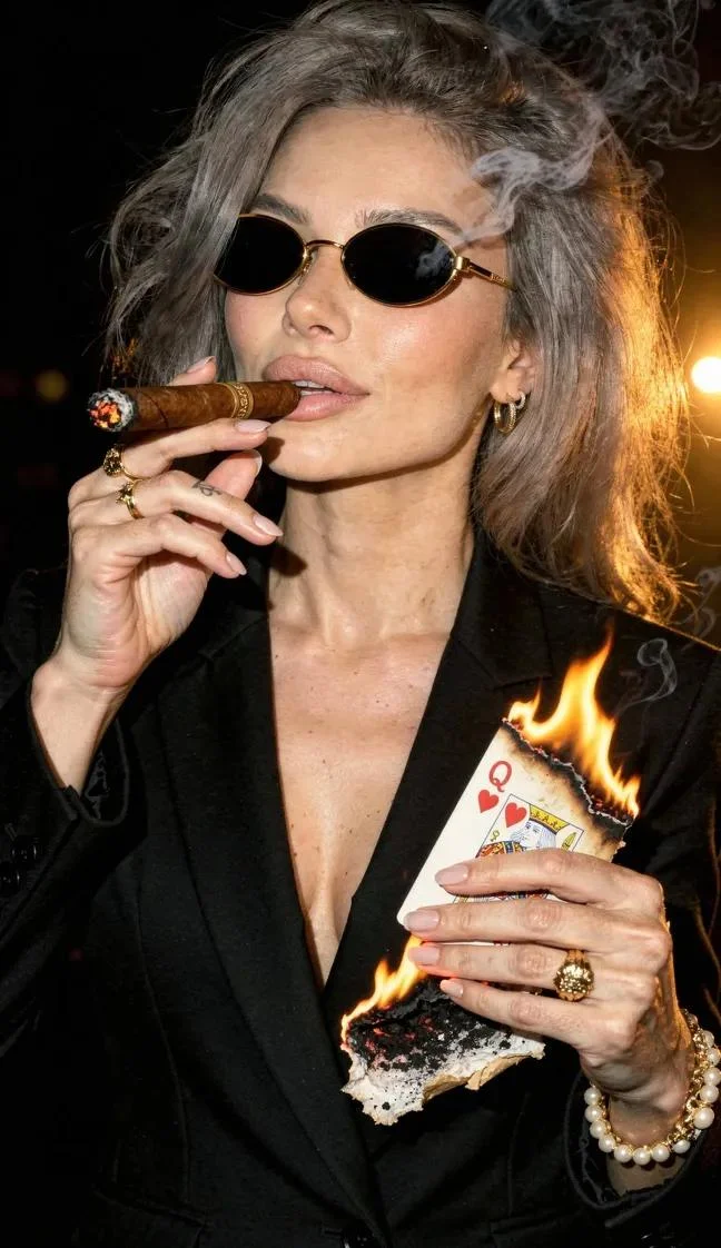 Elegance in Smoke: A Cinematic Portrait