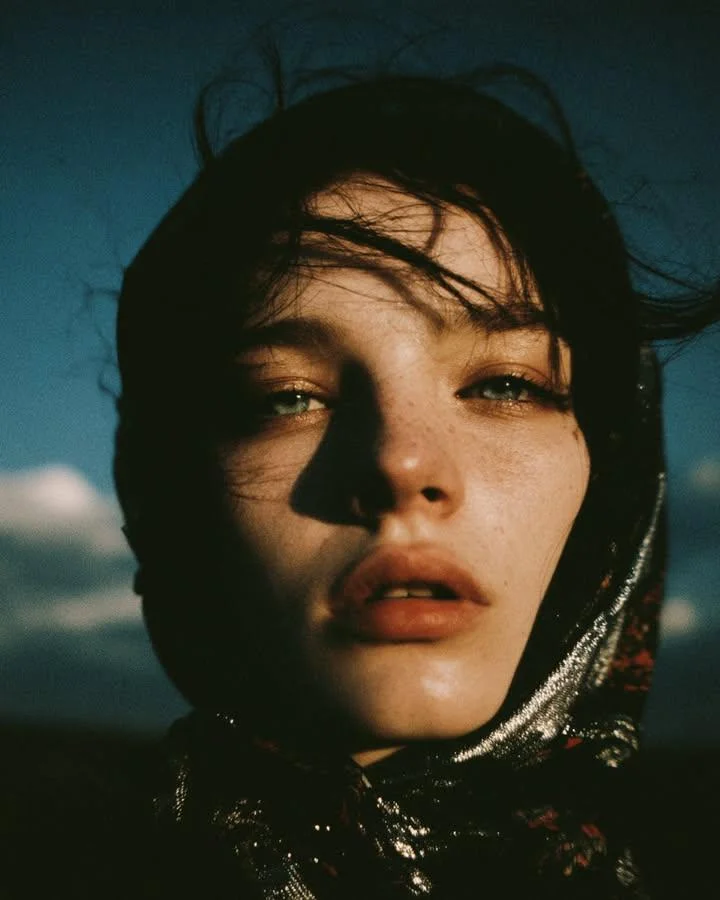 Elegance in the Breeze: A Portrait of Natural Beauty