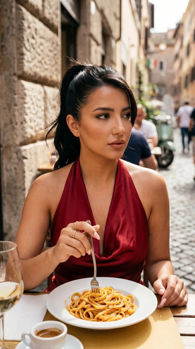 Elegance in the Italian Sun: A Moment Captured