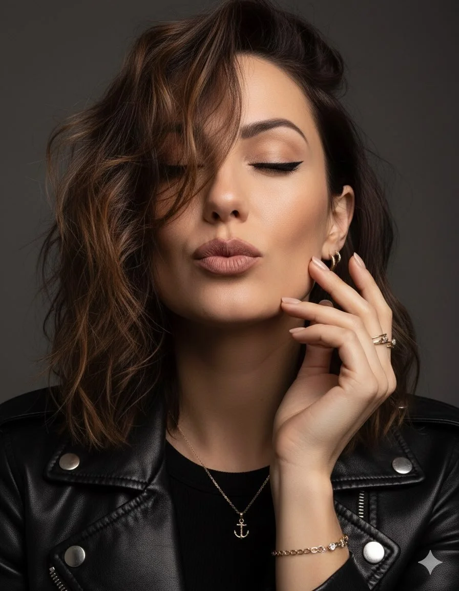 Elegant Enigma in Chiaroscuro