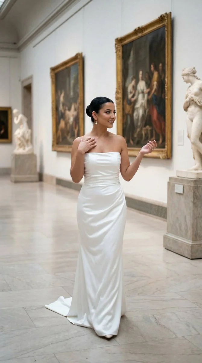 Elegant Grace in a Parisian Museum