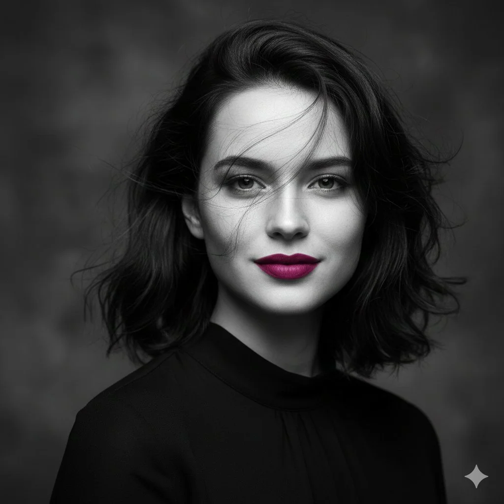 Elegant Monochrome Muse