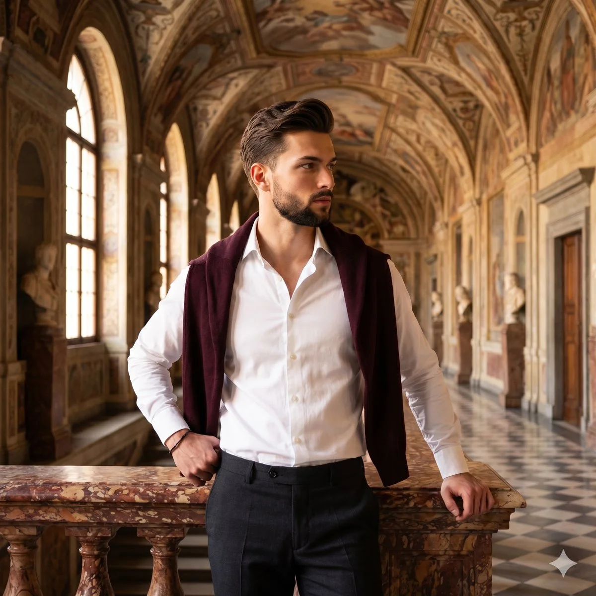 Elegant Renaissance Hall Portrait of a Young Man