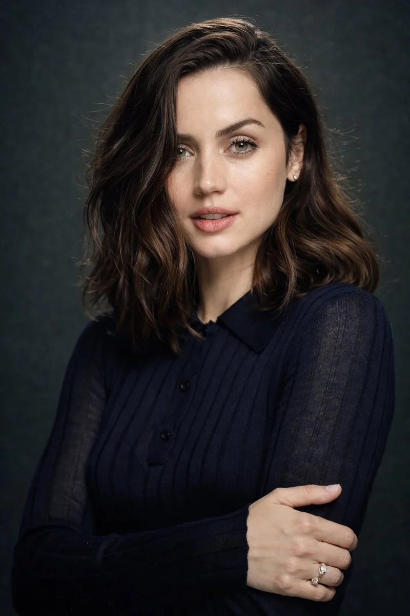 Elegant Serenity: Ana De Armas Captured in 8K Detail