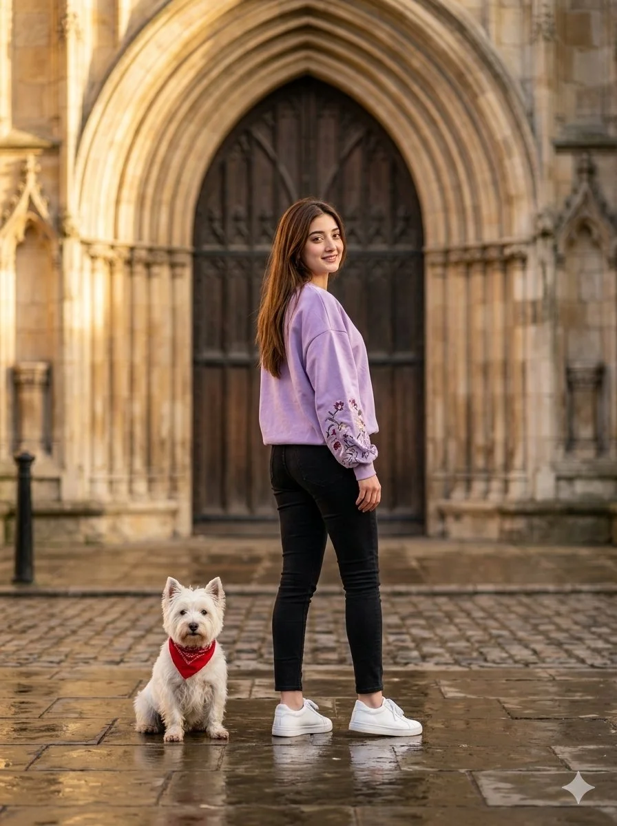 Elegant Street Fashion at Golden Hour
