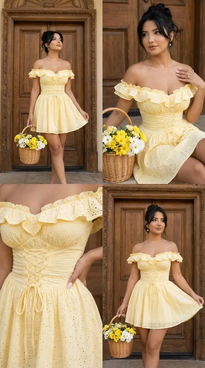Elegant Summer in Butter Yellow: A Floral Editorial