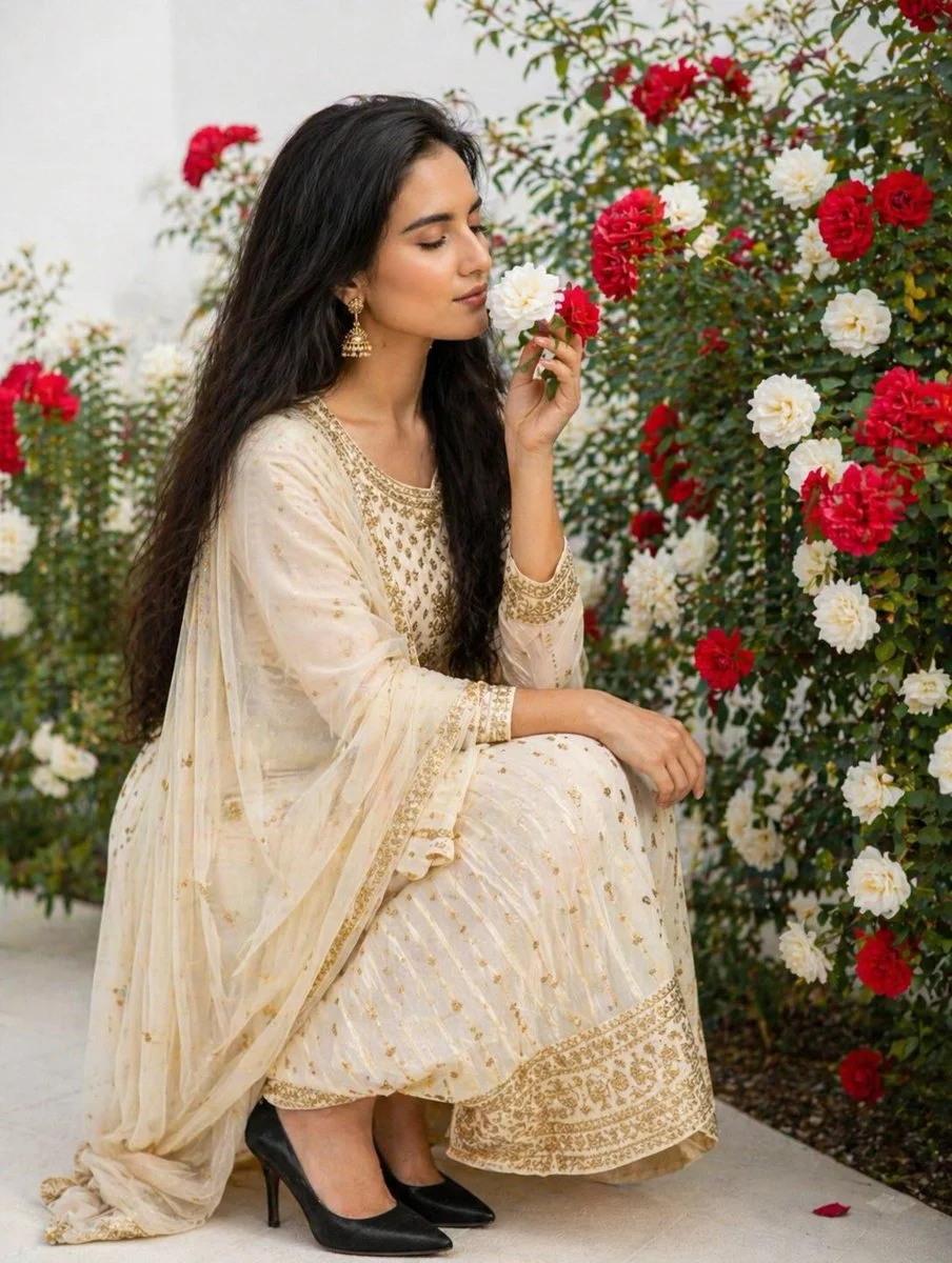 Elegant Traditions in a Garden Moment
