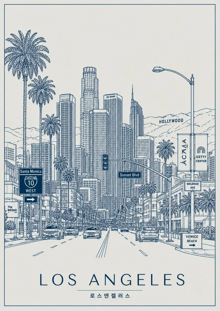 Elegant Urban Minimalism: A Monochrome Cityscape