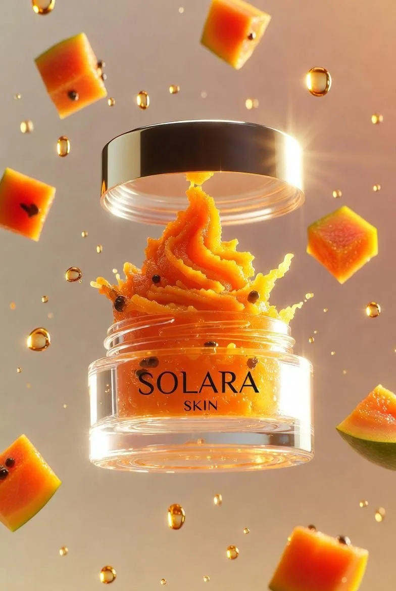 Elevate Your Glow: Solara Skin's Papaya Scrub