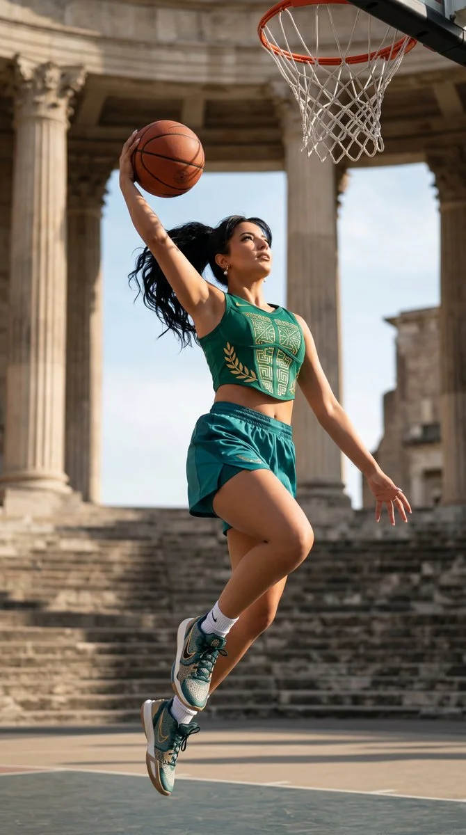 Elevating Elegance: Basketball Meets Ancient Rome