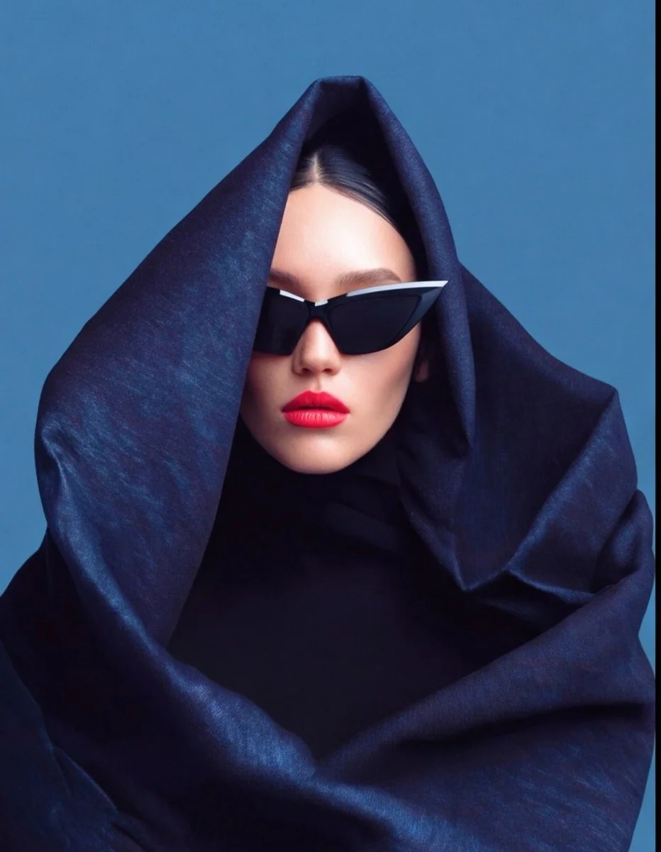 Eloquent Shadows: The Dark Elegance of High Fashion