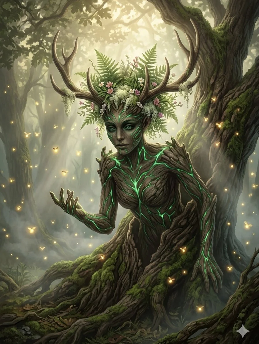 Emerald Veins of the Forest Spirit