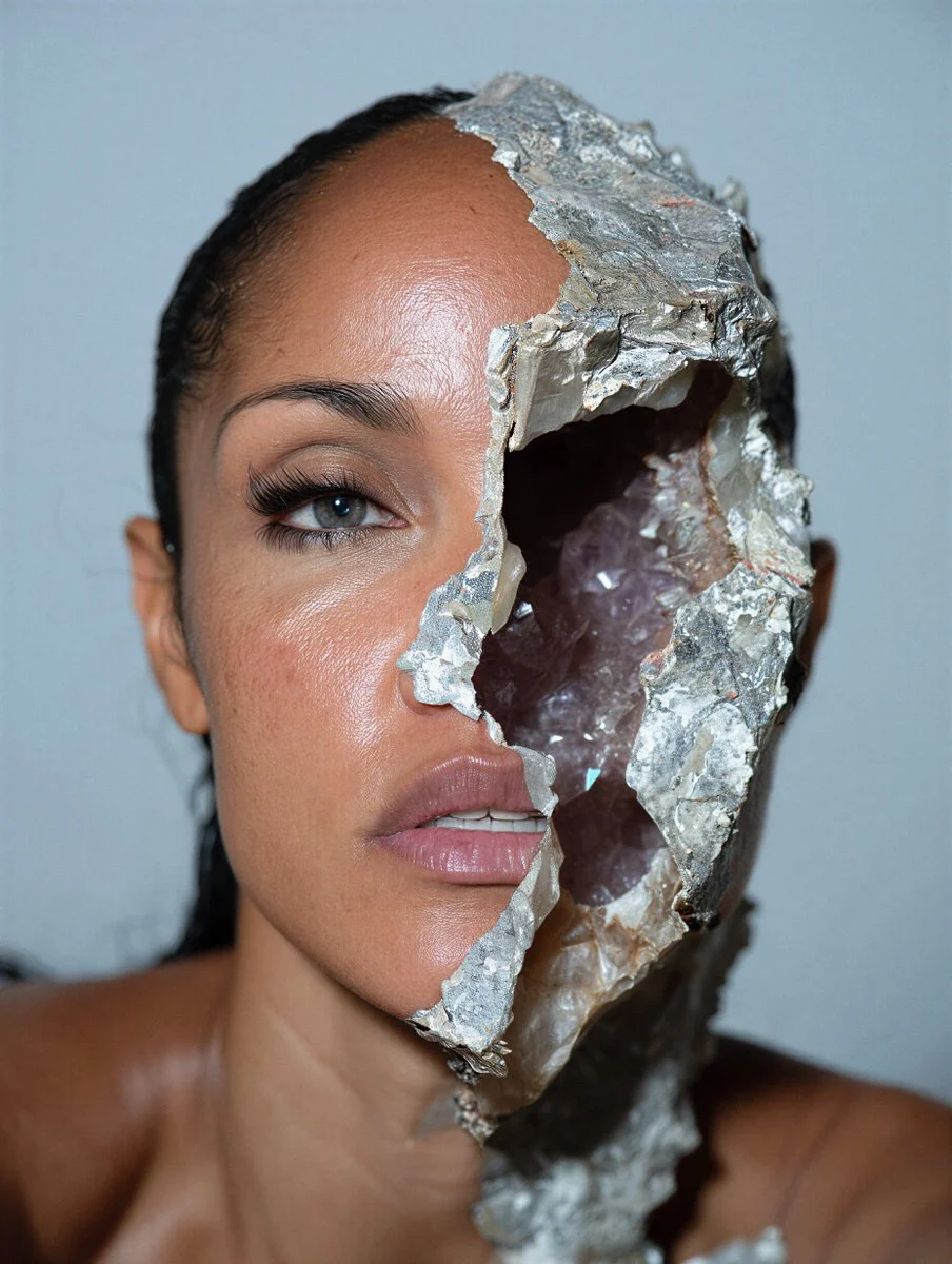 Emotional Duality: Human Vulnerability Meets Mineral Strength