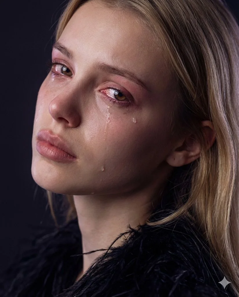 Emotional Elegance: A Portrait of Vulnerability