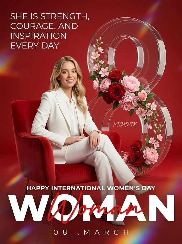 Empowered Elegance: Women's Day Editorial Portrait