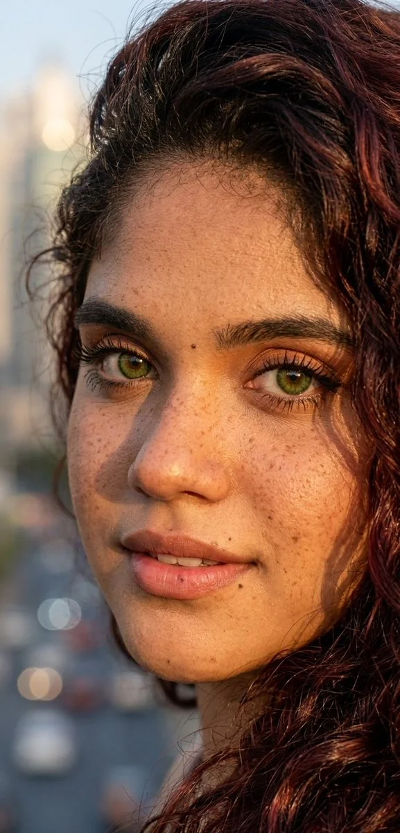 Enchanting Gaze in Golden Light