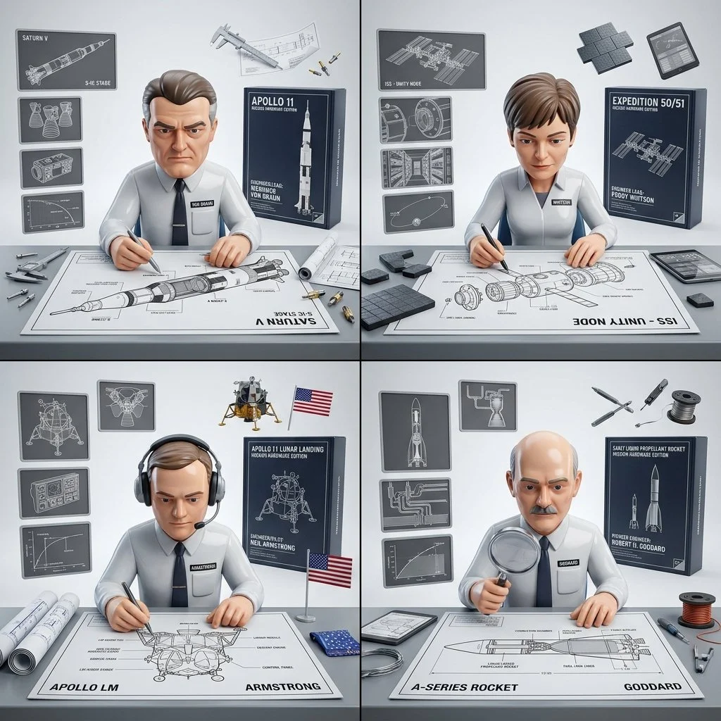 Engineering the Future: Aerospace Visionaries with Nano Banana