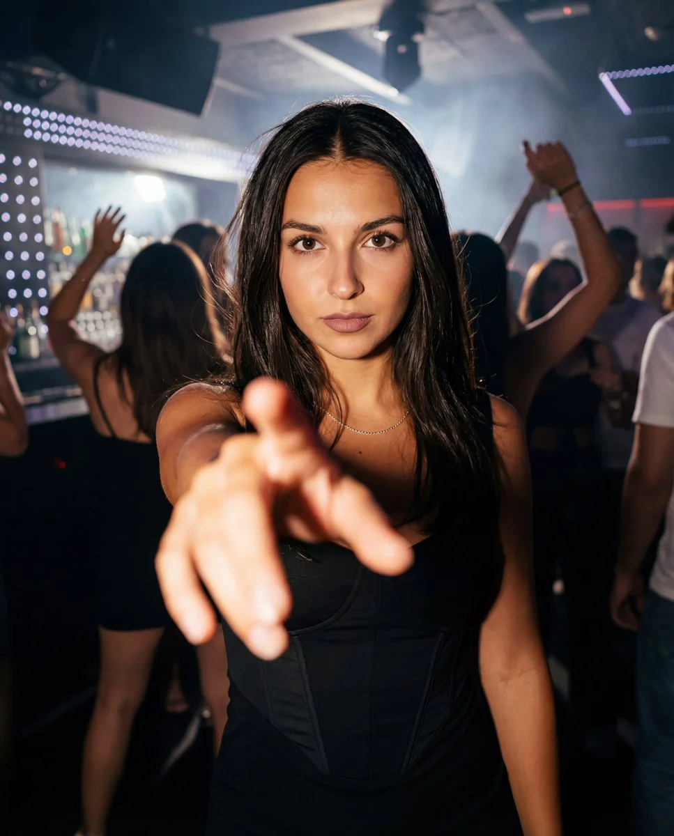 Enigmatic Nightclub Muse