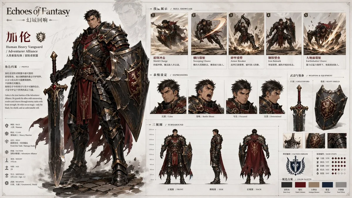 Epic Character Designs for a Fantasy Adventure Team