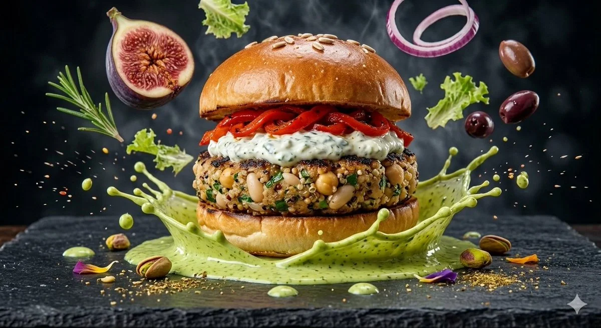 Epic Cheeseburger Splash in Ultra-Detail