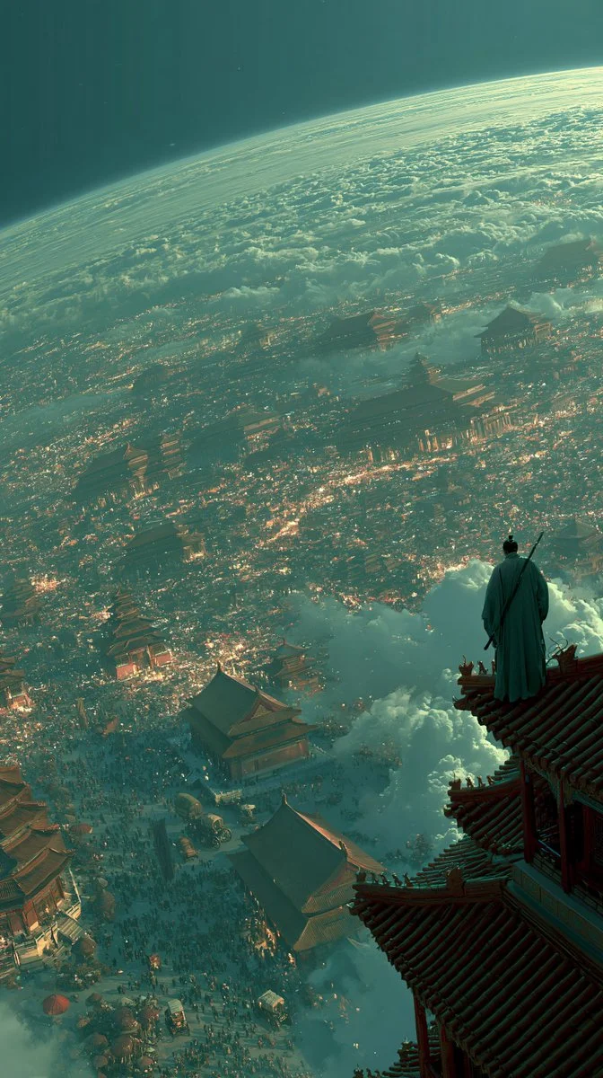 Epic Fantasy Skyline From a Divine Perspective