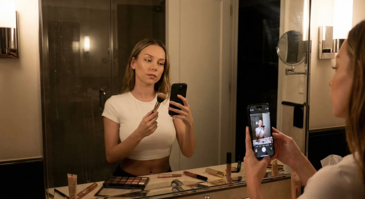 Ester Expósito's Evening Reflection in Subtle Blur