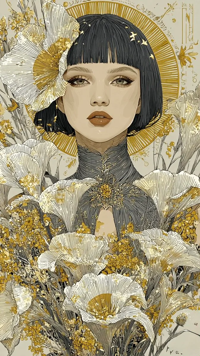 Ethereal Beauty: A Dance of Light and Tradition