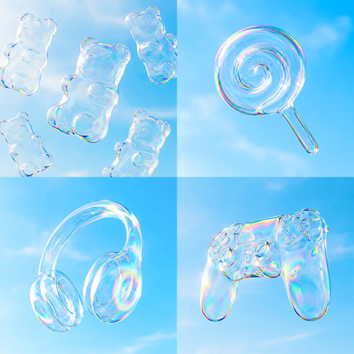 Ethereal Bubbles: A Translucent Dreamscape