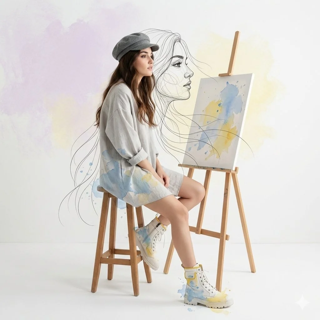 Ethereal Canvas: Artistry in Motion