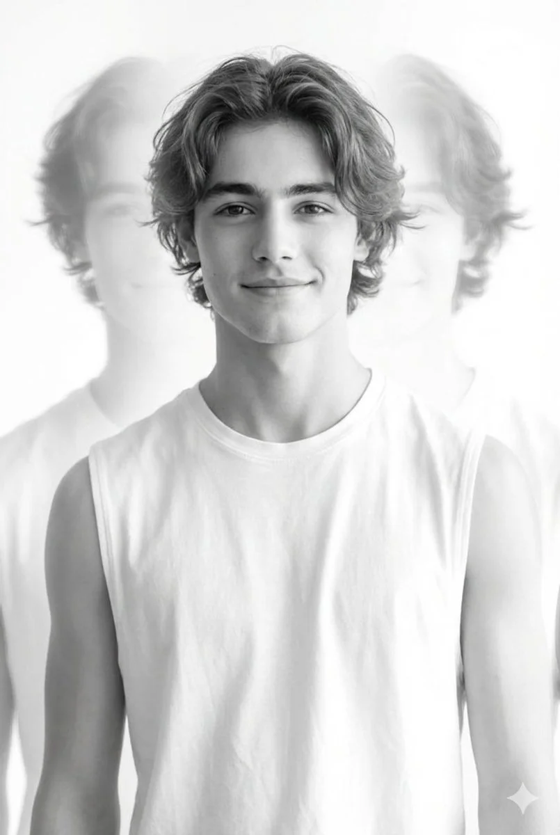 Ethereal Echoes: A Minimalist Portrait