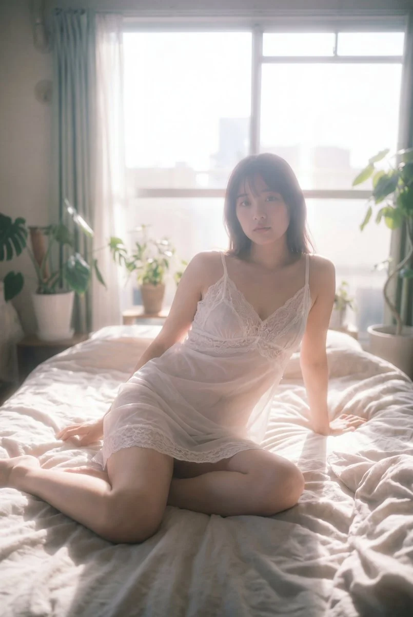 Ethereal Elegance: A Dreamy Portrait in Soft Focus