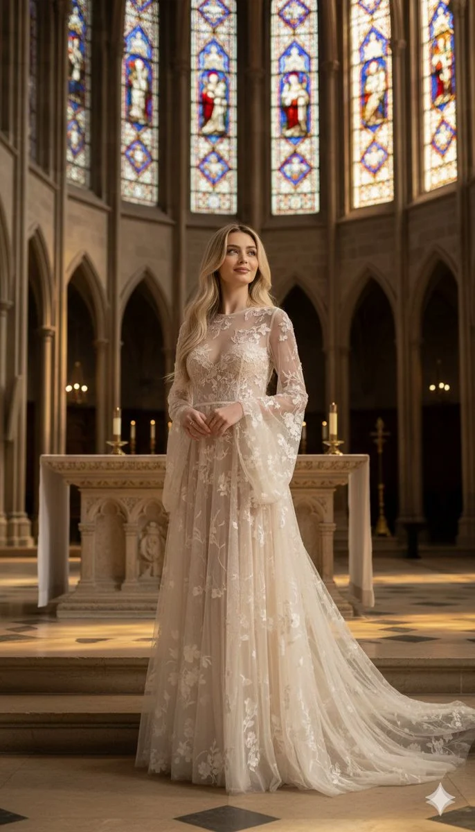 Ethereal Elegance in Gothic Splendor