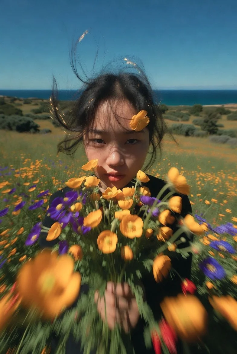 Ethereal Film Portrait: Capturing Fleeting Emotion in Nature’s Embrace