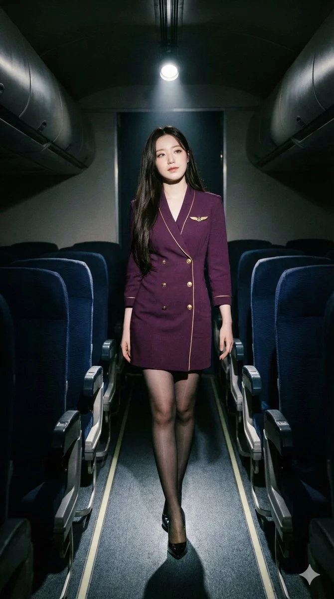 Ethereal Flight: Shuhua in Noir Cabin Light