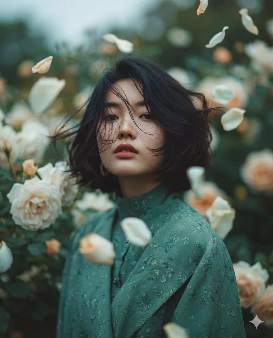 Ethereal Garden Dreamscape: A Fine-Art Portrait