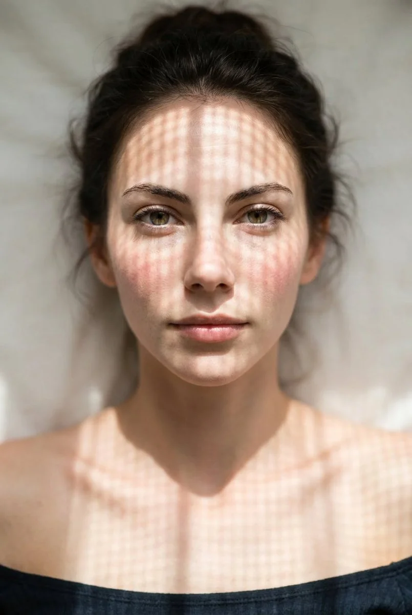 Ethereal Light Dance: A Surreal Portrait