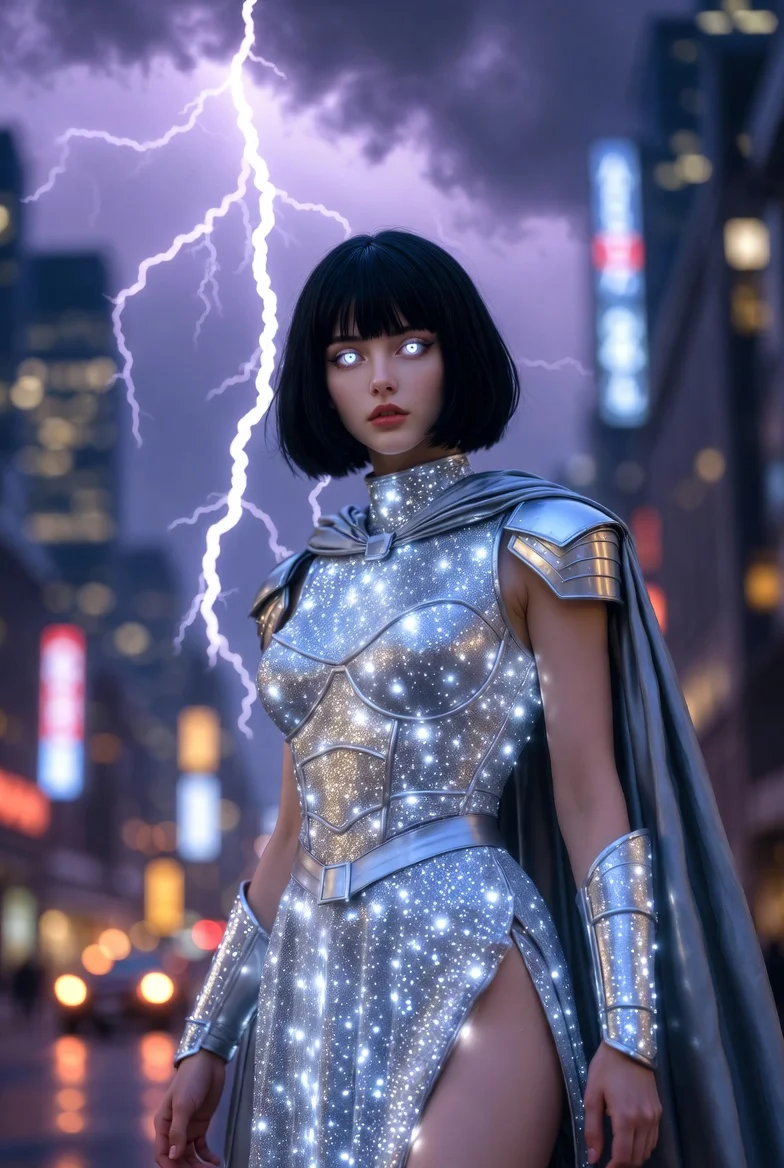 Ethereal Power Amid a Thunderstorm