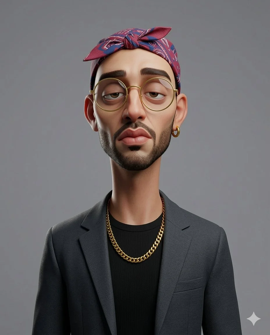 Exaggerated 3D Caricature Portrait