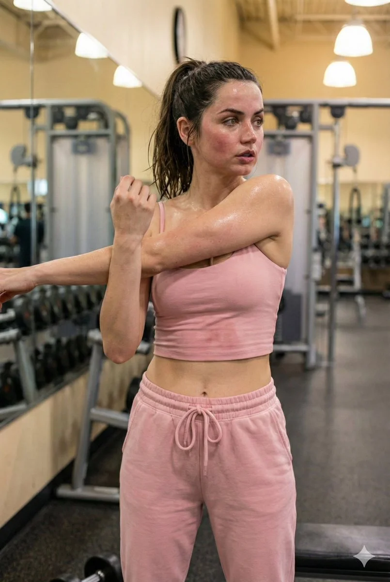 Exhausted Elegance: A Gym Portrait