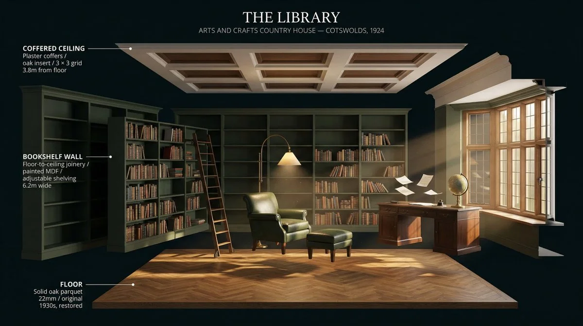 Exploded Architecture: Nano Banana 2 Room Dissected in 3D Void