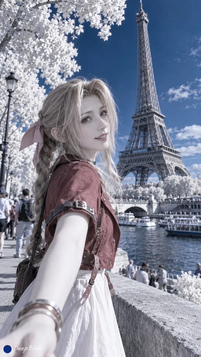 Explore Female Characters in Famous Destinations with IR Photography