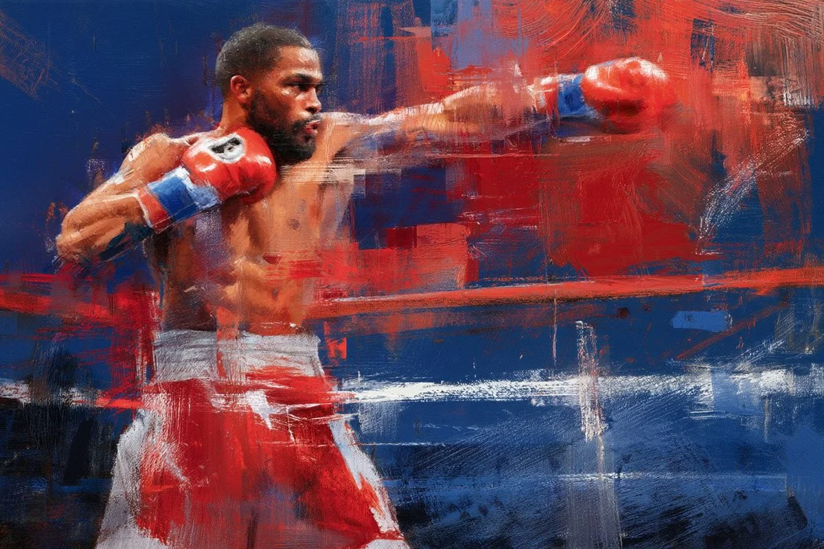 Expressive Energy of Sports in Dynamic Abstract Colors