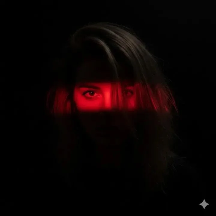 Eyes of Fire: A Striking Contrast in Shadows