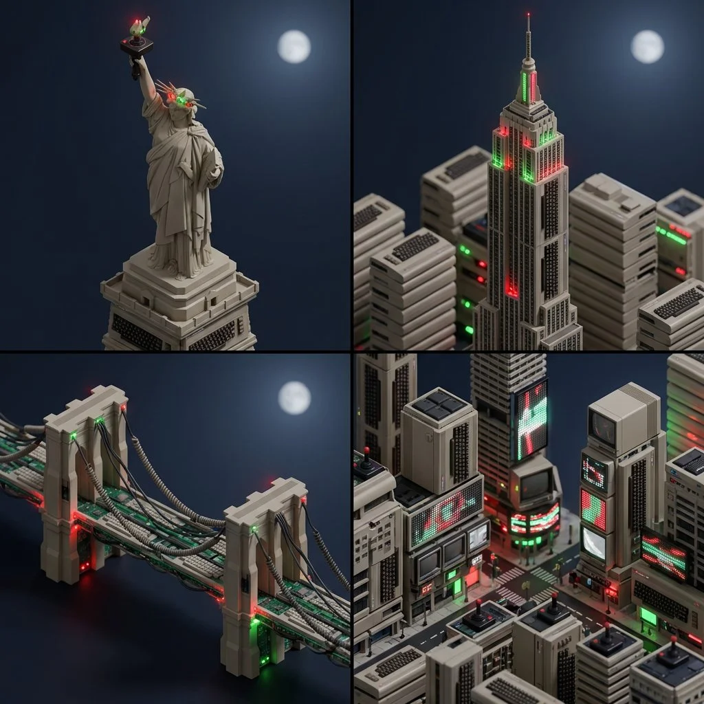 Fantasy Cityscape: Console Dreams in Paris