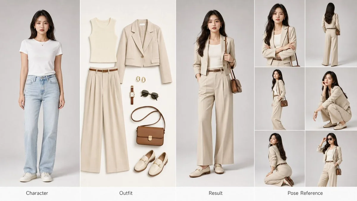 Fashion Transformation Showcase for E-commerce