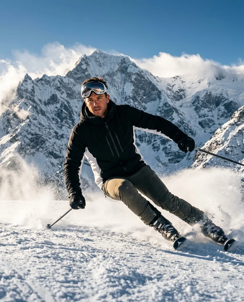 Fearless Descent Through Himalayan Peaks