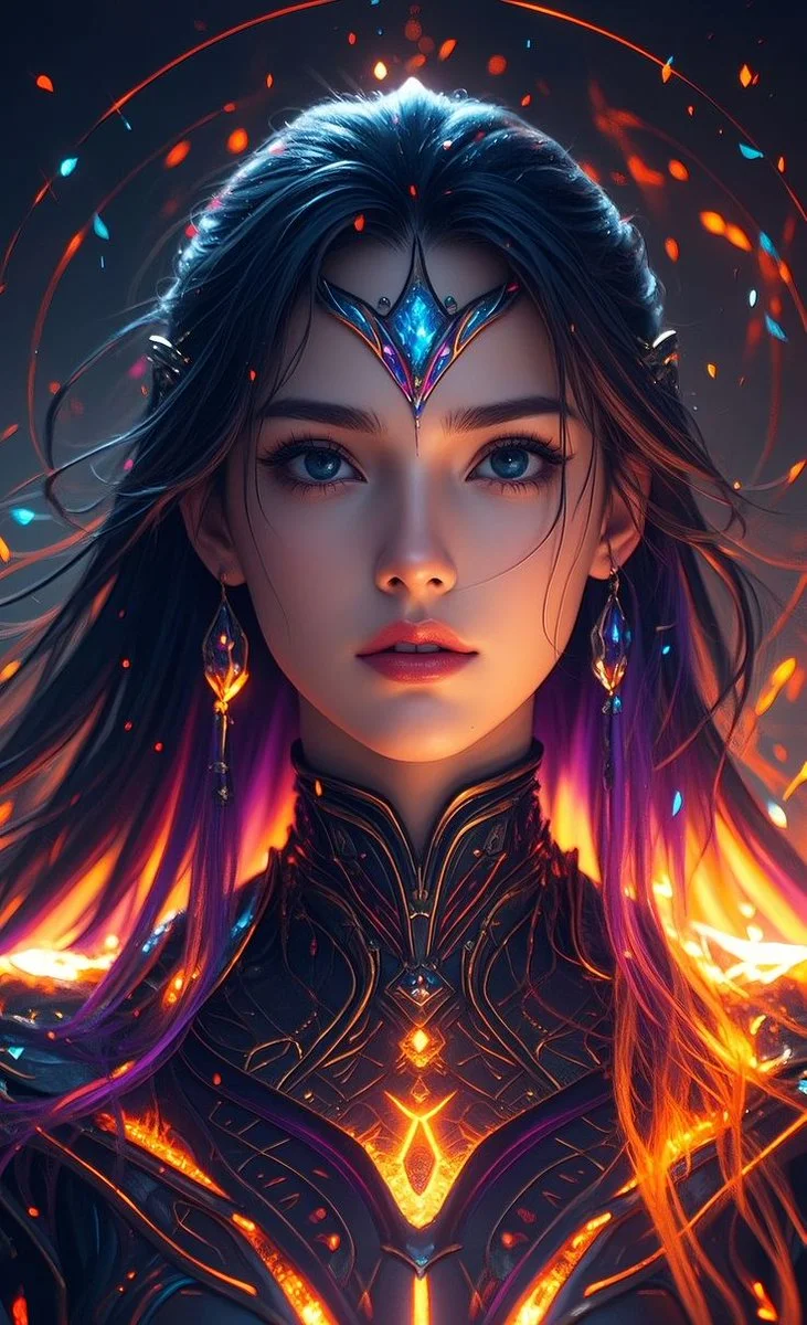 Fierce Cyber Warrior: A Night of Radiant Power