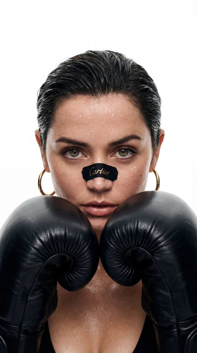 Fierce Elegance: The Boxer in a Glamorous Light