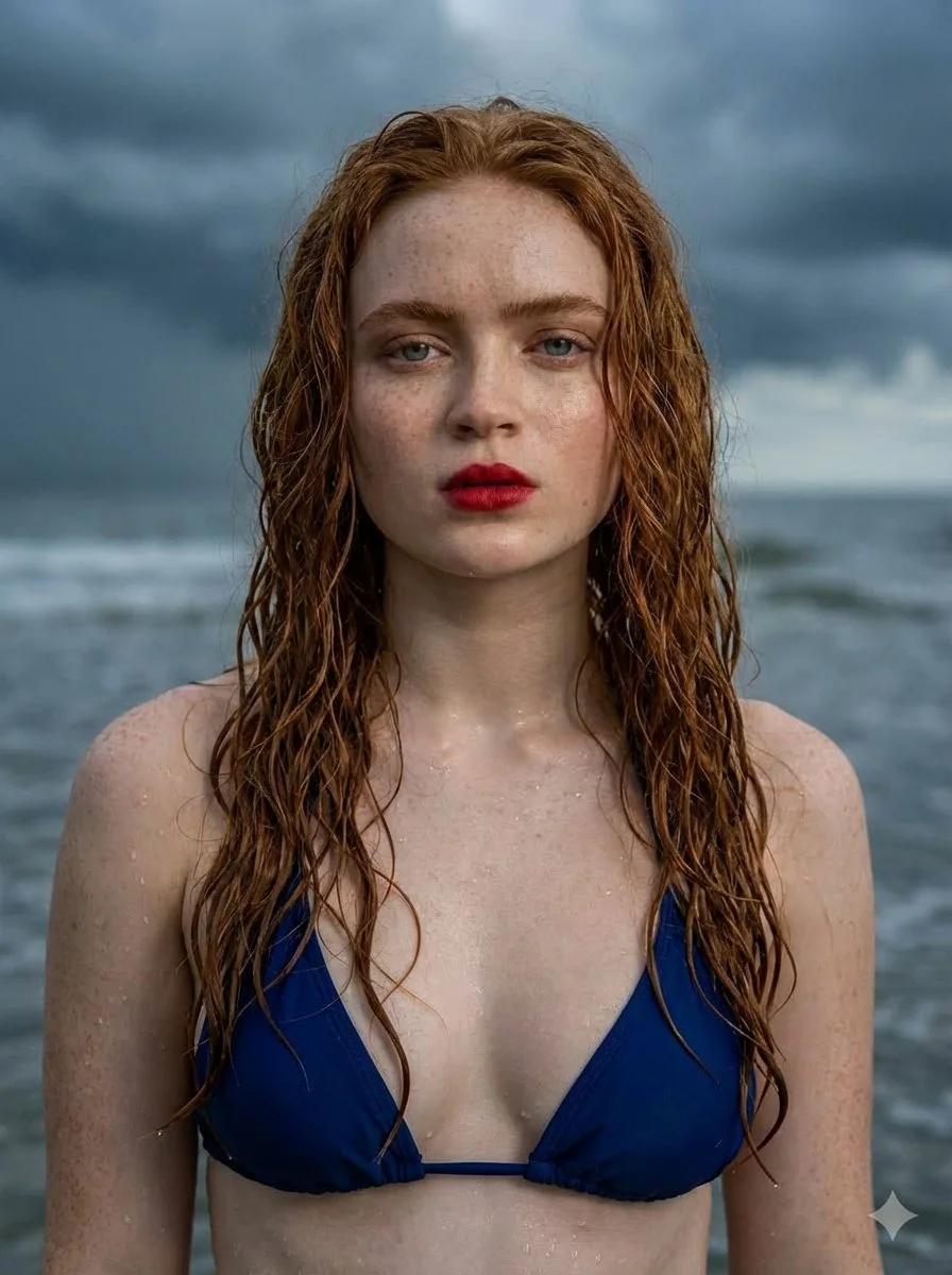 Fiery Elegance Amidst Stormy Ocean Waves